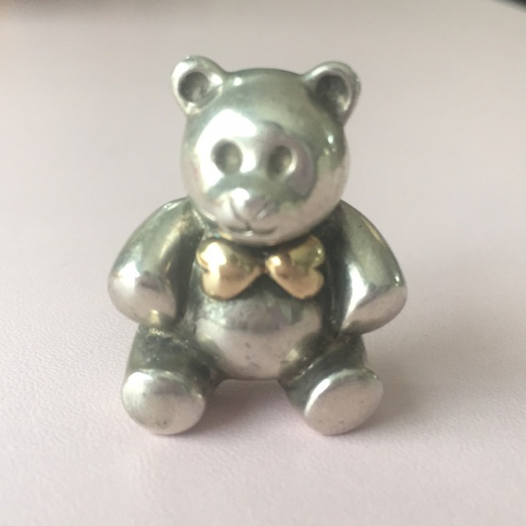 Sterling Silver .925 Teddy Bear Pin Brooch - Picture 1 of 6